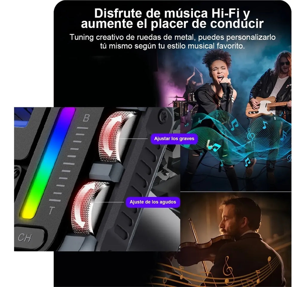 Transmisor Bluetooth para coche con carga rápida USB | Zaligan