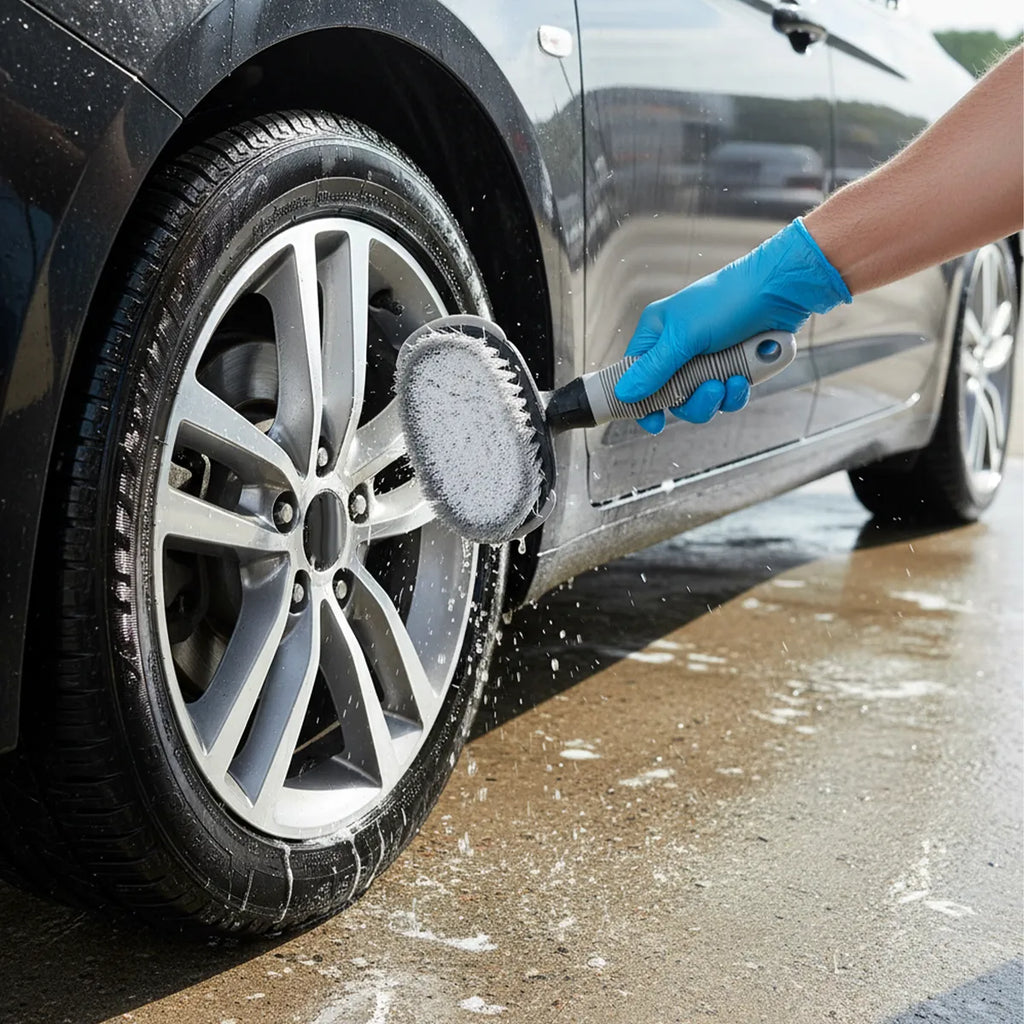 Kit de 4 cepillos para limpieza de llantas y neumáticos | Selección Zaligan