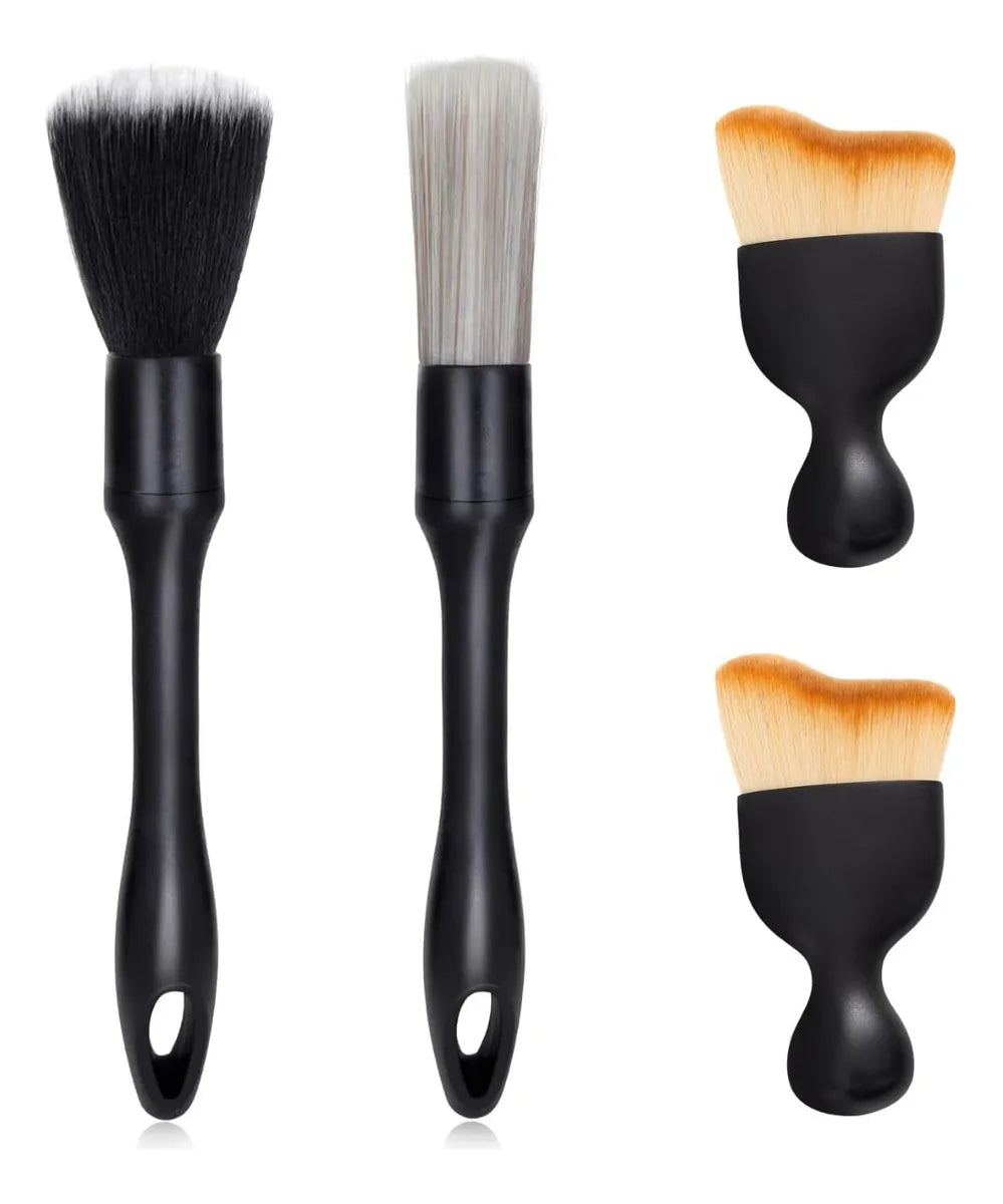 Kit de pinceles para detailing automotriz – Limpieza interior | Selección Zaligan