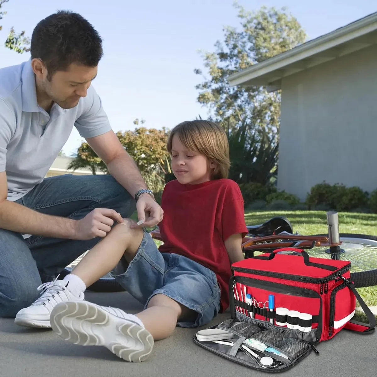 Bolsa de primeros auxilios profesional – Compartimentos múltiples | Selección Zaligan
