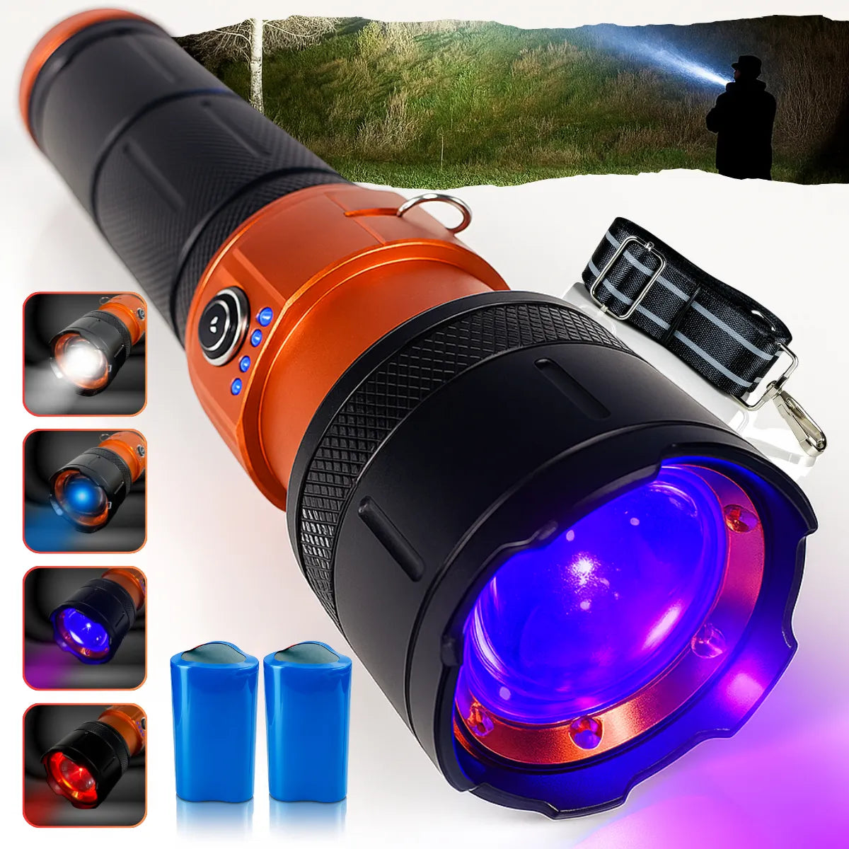 Linterna táctica LED ultra potente – Recargable | Selección Zaligan