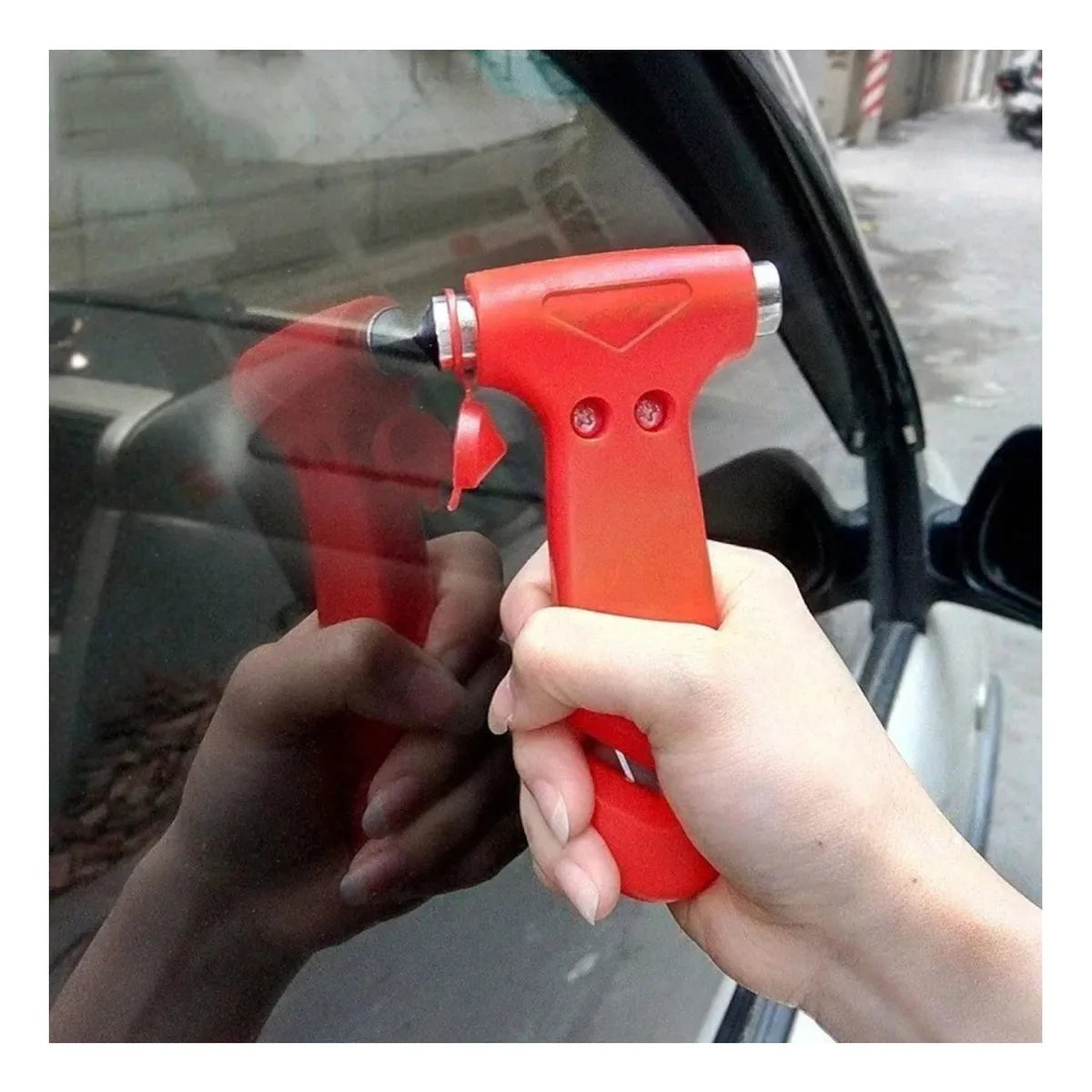 Martillo de seguridad para coche – Corta cinturón y rompe cristales | Selección Zaligan