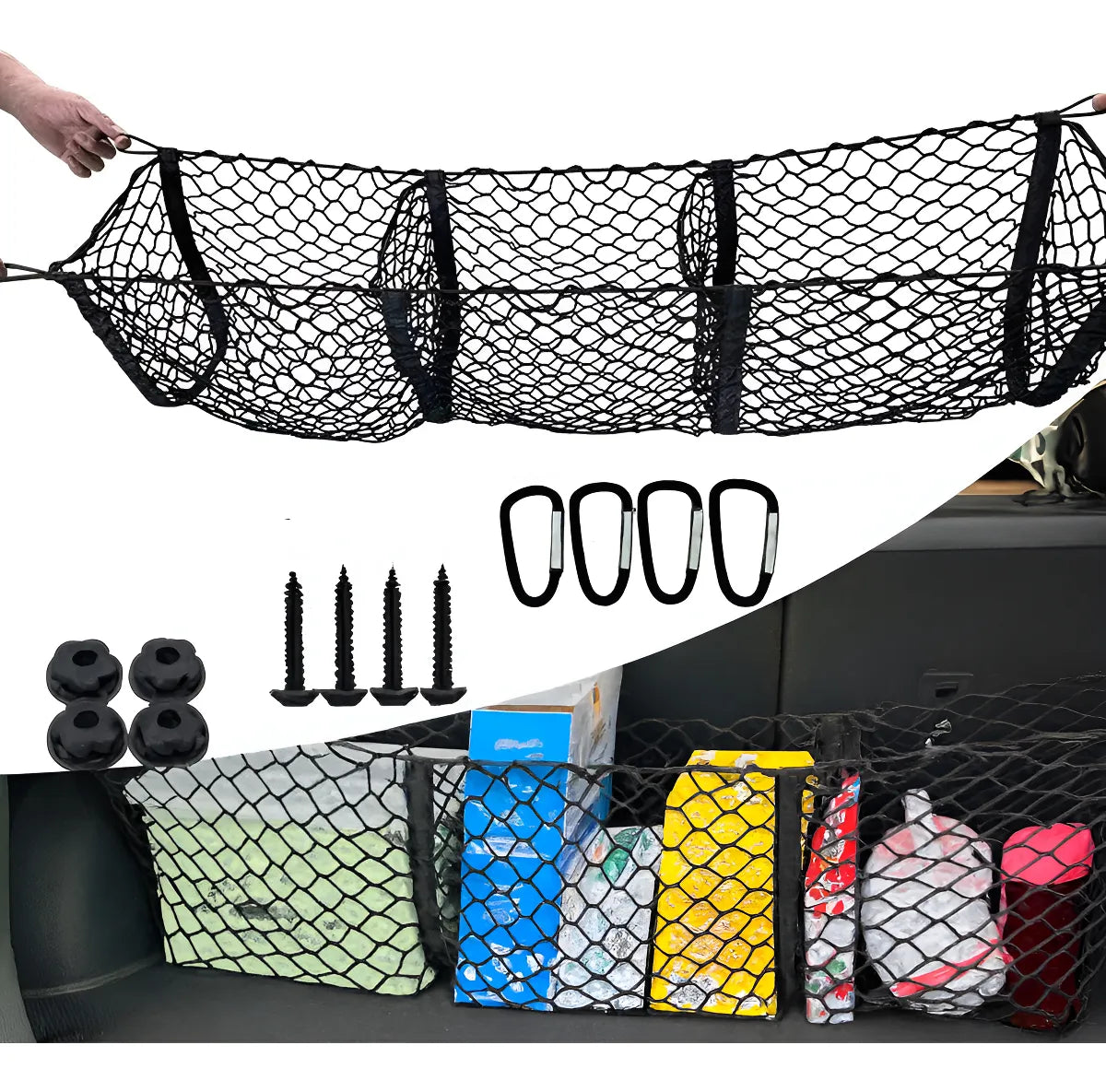 Red elástica organizadora para maletero – SUV y vehículos comerciales | Selección Zaligan